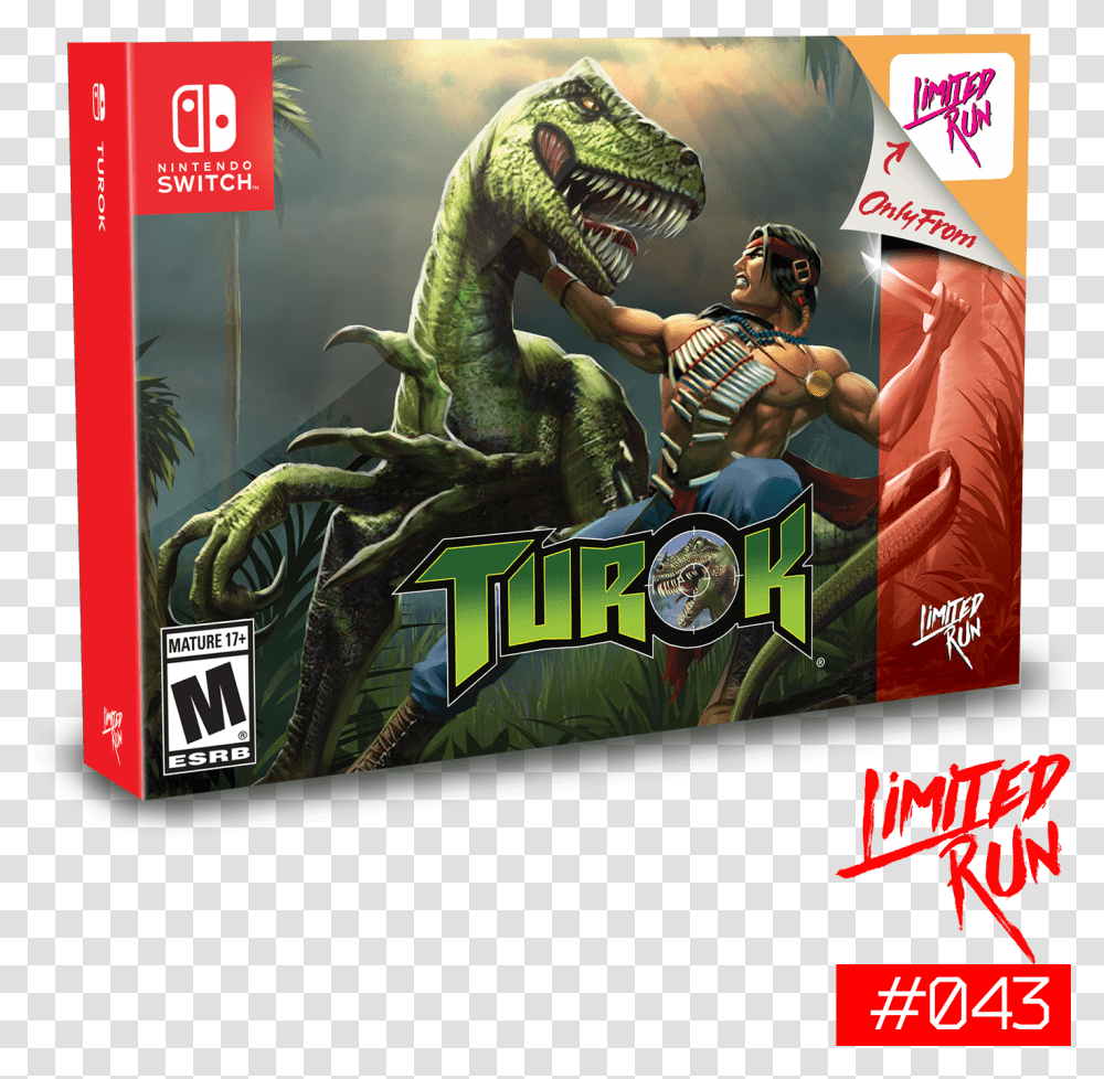Limited Run Turok, Person, Human, Dinosaur, Reptile Transparent Png