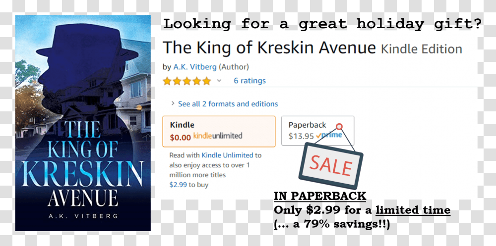 Limited Time Amazon Sale Paperback Edition Of The King, Advertisement, Outdoors, Poster Transparent Png