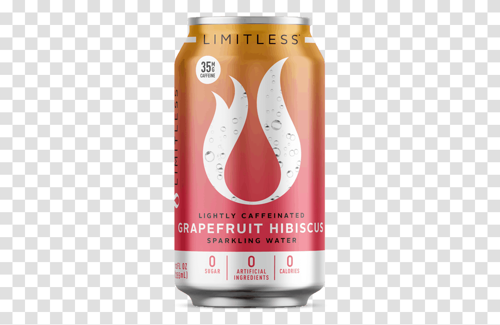 Limitless Caffeinated Sparkling Waters, Tin, Can, Bottle, Aluminium Transparent Png