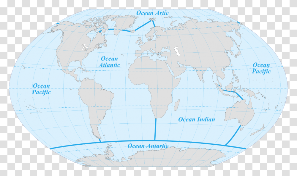 Limits 5 Oceans Hydrosphere With All Oceans, Plot, Map, Diagram, Atlas Transparent Png