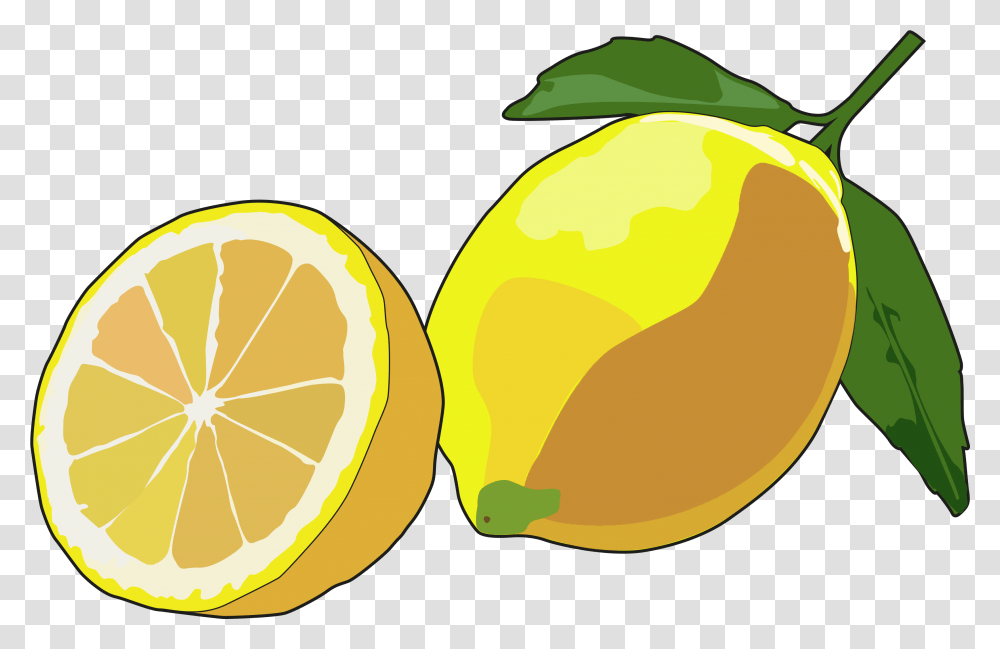 Limon Dibujo, Plant, Fruit, Food, Citrus Fruit Transparent Png