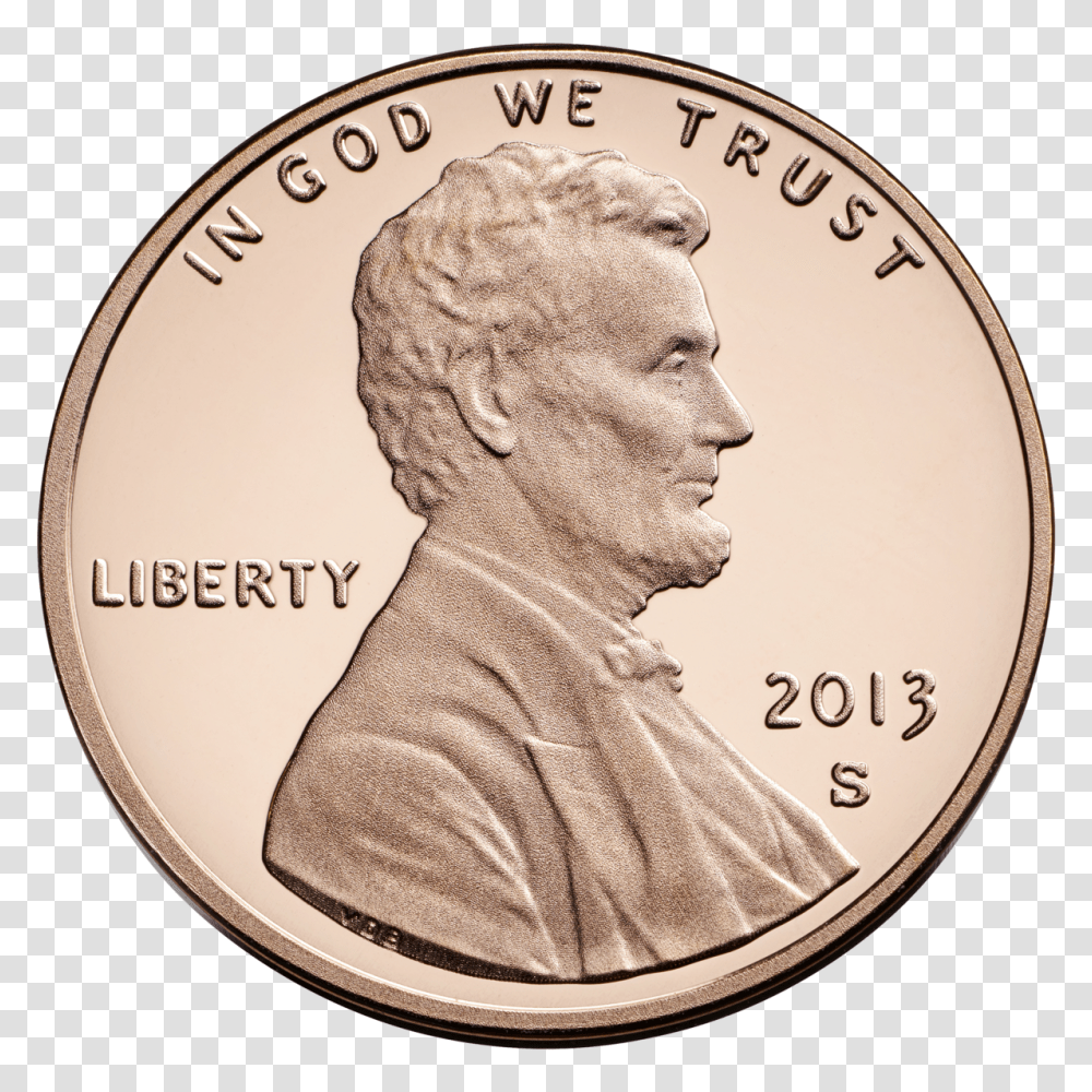 Lincoln Cent, Coin, Money, Person, Human Transparent Png