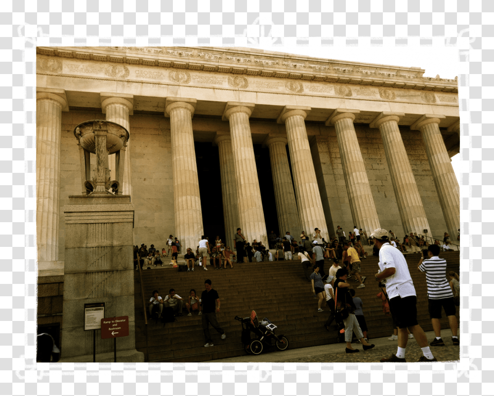 Lincoln Memorial, Person, Architecture, Building, Temple Transparent Png