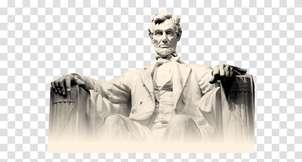 Lincoln Memorial Vietnam Veterans Memorial Abraham Childhood Abe Lincoln And Family, Statue, Sculpture, Person Transparent Png