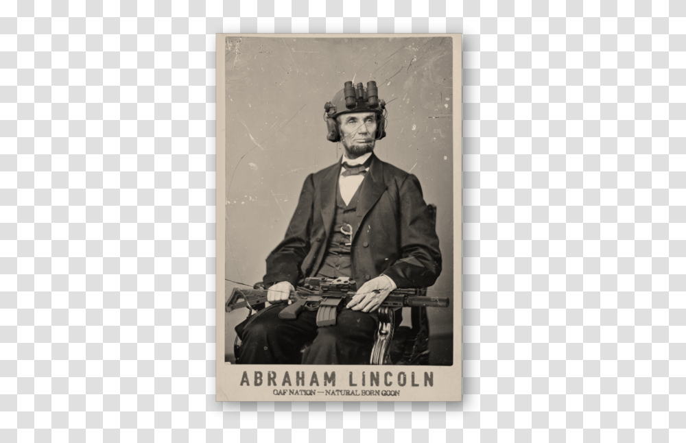 Lincoln Poster Abraham Lincoln 5 Dollar Bill Portrait, Chair, Furniture, Person, Human Transparent Png