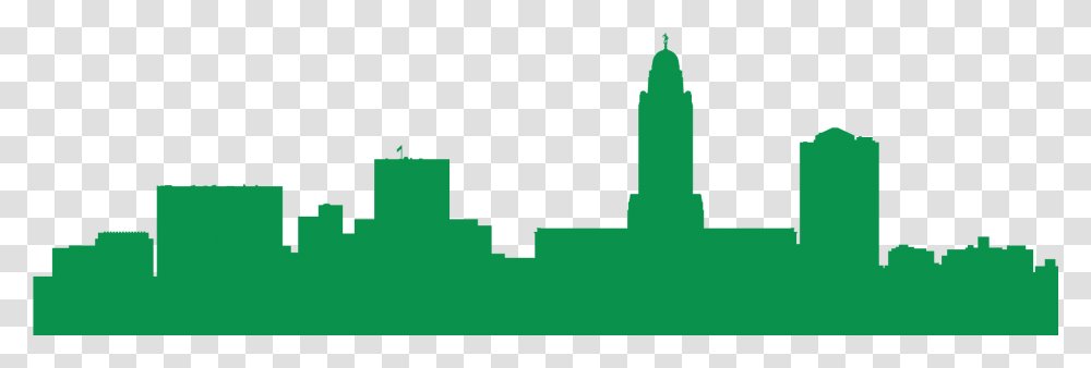 Lincoln Skyline Close Illustration, Cross, Silhouette Transparent Png