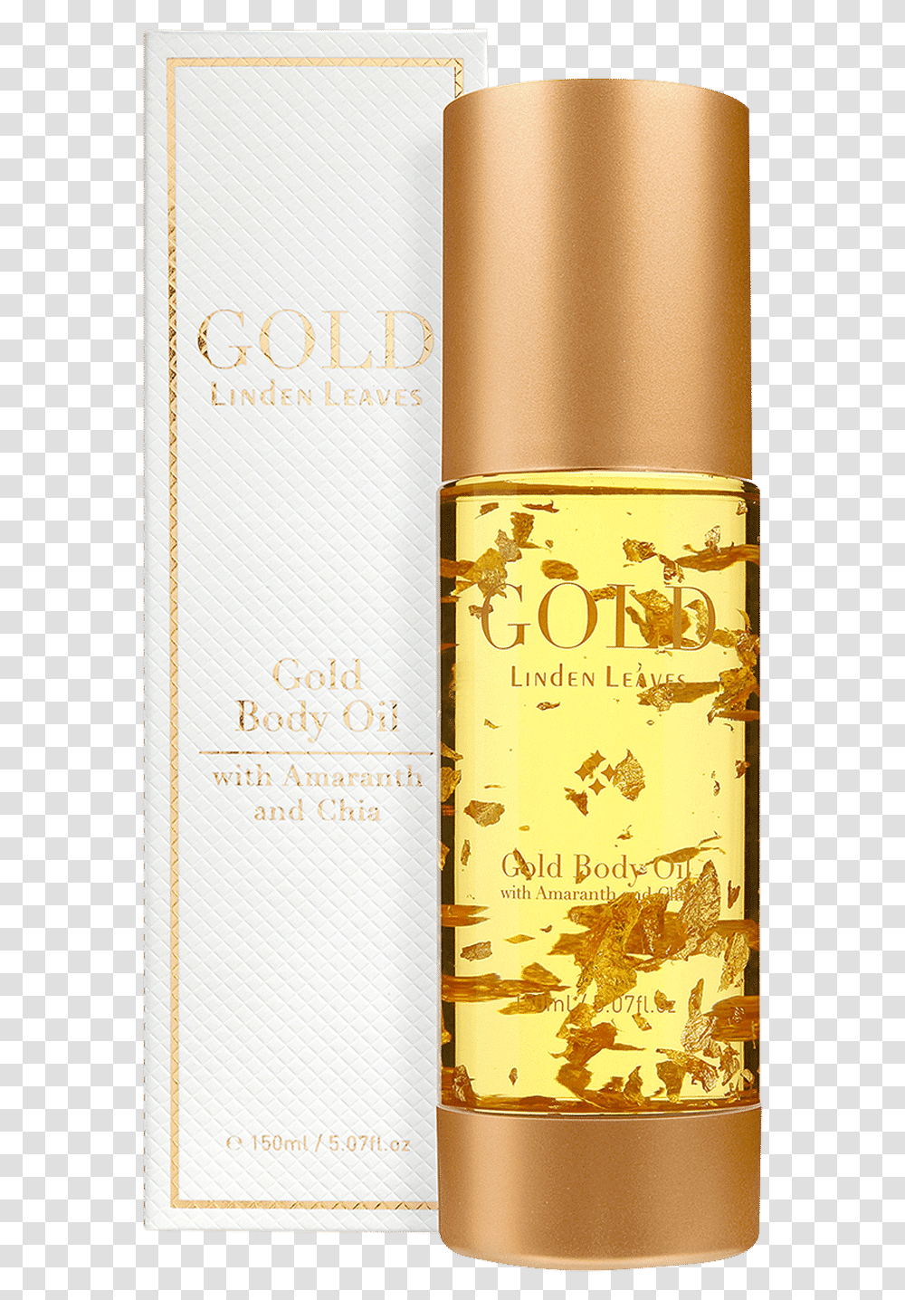 Linden Leaves Gold Body Oil, Bottle, Book, Cosmetics, Perfume Transparent Png