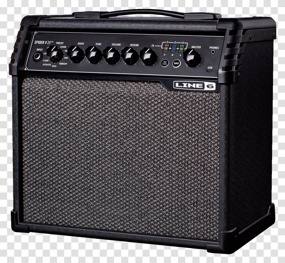 Line 6 Spider V 20 Mkii Guitar Amp Line 6 Spider V, Electronics, Amplifier, Speaker, Audio Speaker Transparent Png