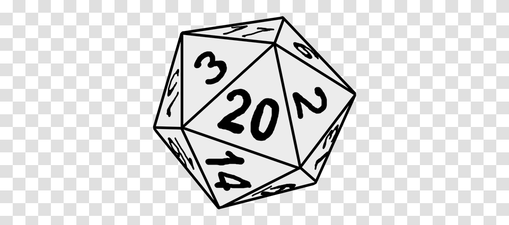 Line Art Clipart D 20 Dice, Game Transparent Png