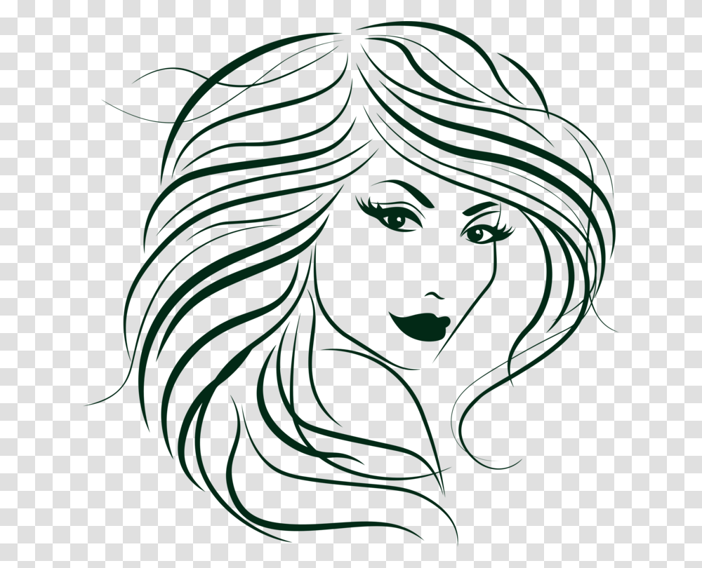 Line Art Drawing Coloring Book Woman Painting, Head Transparent Png