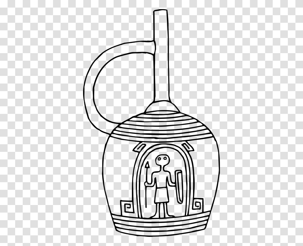 Line Art Drawing Vase Pencil Computer Icons, Gray, World Of Warcraft Transparent Png