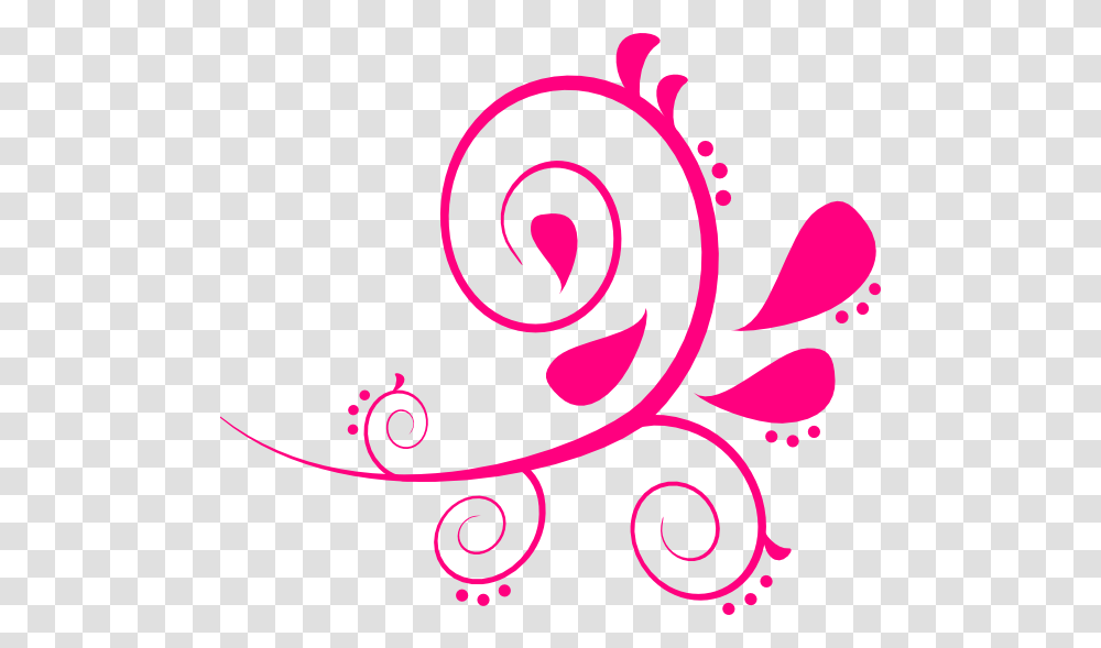 Line Art Drawings Of Swirls Swirl Paisley Pink Clip Art, Floral Design, Pattern Transparent Png
