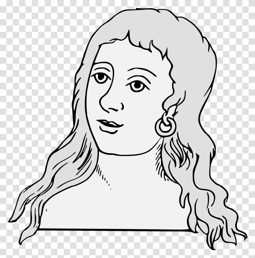 Line Art, Face, Person, Human, Drawing Transparent Png