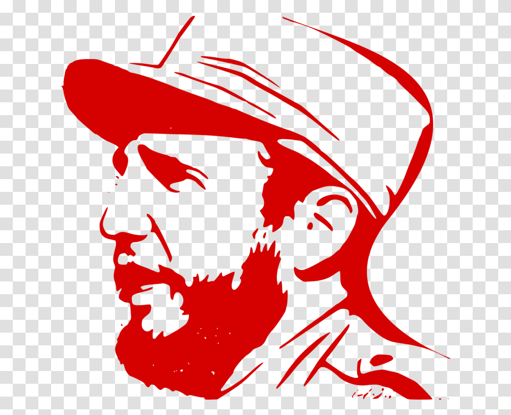 Line Art Head Clipart Fidel Castro Vector, Clothing, Apparel, Cowboy Hat, Person Transparent Png