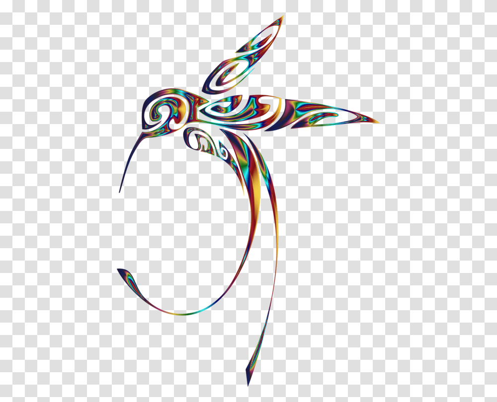 Line Art Hummingbird Drawing, Pattern, Fractal, Ornament Transparent Png