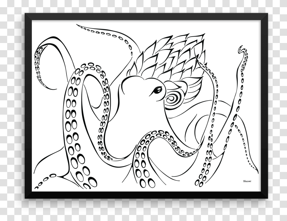 Line Art, Pattern, Paisley, Sea Life, Animal Transparent Png