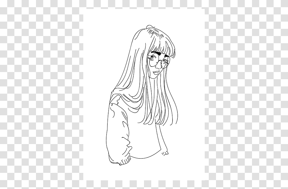 Line Art, Person, Human, Drawing, Sketch Transparent Png