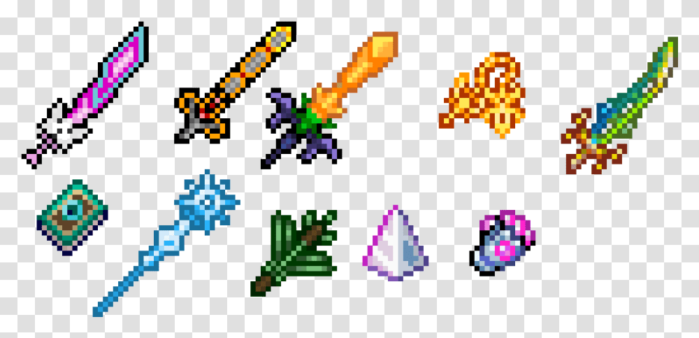 Line Art Pixel Terraria Free Clipart Hq Terraria Swords Pixel Art, Text, Pac Man, Accessories, Accessory Transparent Png