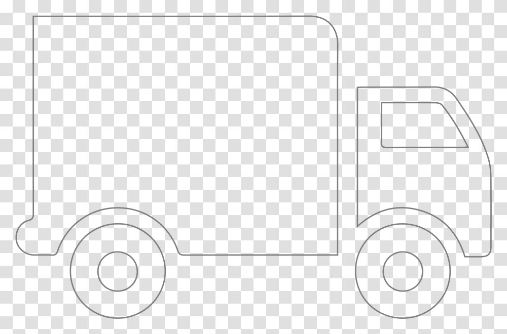 Line Art, Van, Vehicle, Transportation, Caravan Transparent Png
