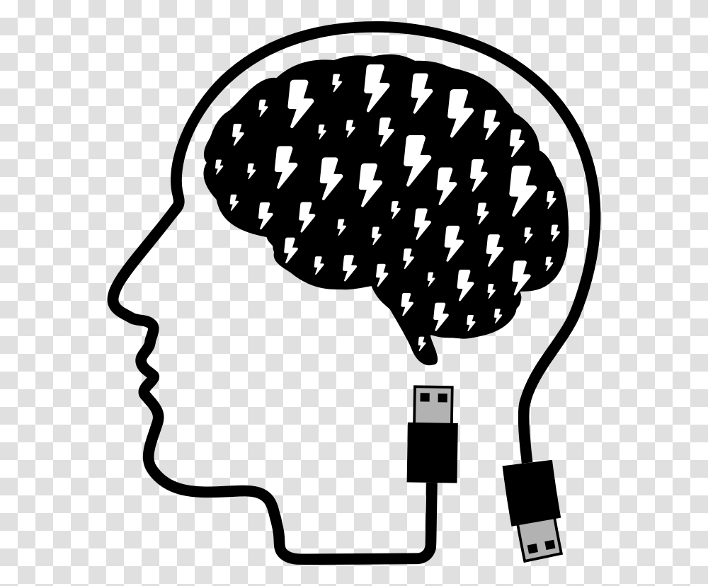 Line Artcomputer Iconshuman Head Mind And Body Clipart, Hand Transparent Png