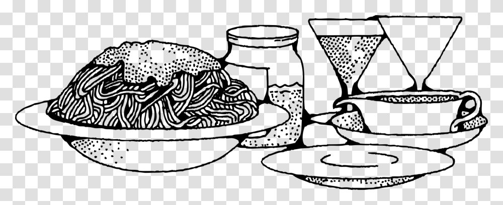 Line Artdrinkwarefood Spaghetti Clipart, Gray, World Of Warcraft Transparent Png