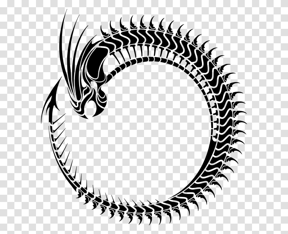 Dragon tribal tattoo design