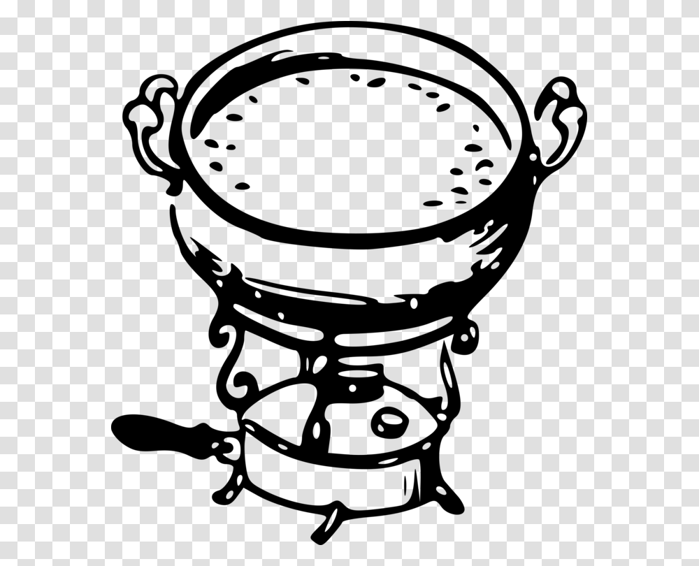 Line Artfoodmaterial Fondue Clipart Black And White, Gray, World Of Warcraft Transparent Png