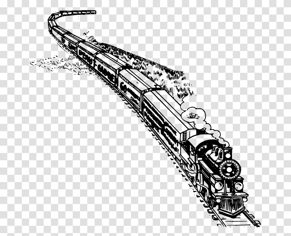 Line Arthardware Accessorymonochrome Clipart Black And White Long Train, Gray, World Of Warcraft Transparent Png