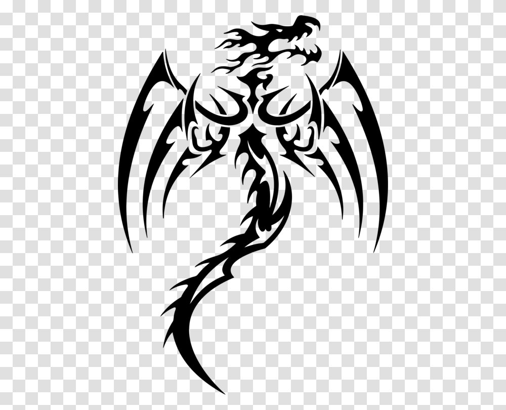 Line Artheadart Tribal Dragon Tattoos, Nature, Outdoors, Astronomy, Outer Space Transparent Png