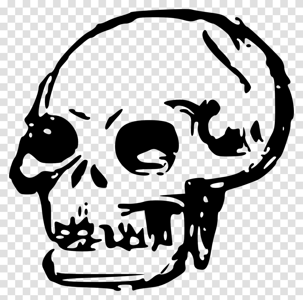 Line Artheadskull Skull Clip Art, Gray, World Of Warcraft Transparent Png