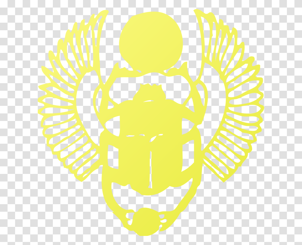 Line Artheadsymmetry Old Egypt Golden Symbol, Emblem, Logo, Trademark, Animal Transparent Png