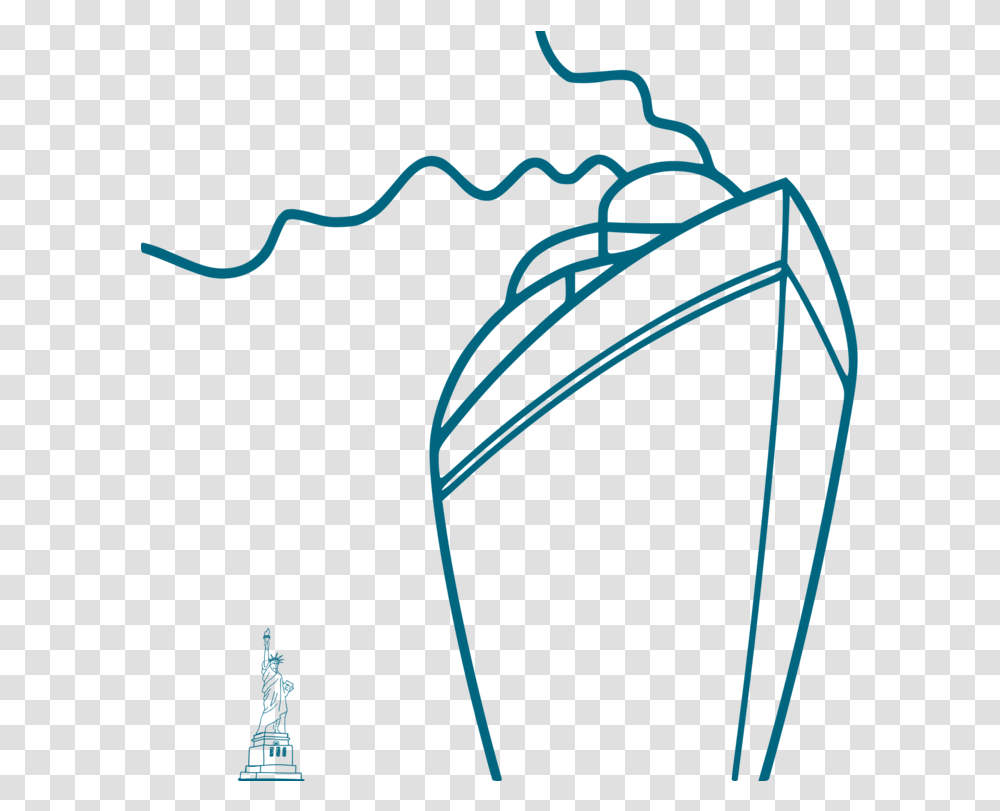 Line Artlinecruise Ship Illustration, Bow, Outdoors, Nature Transparent Png