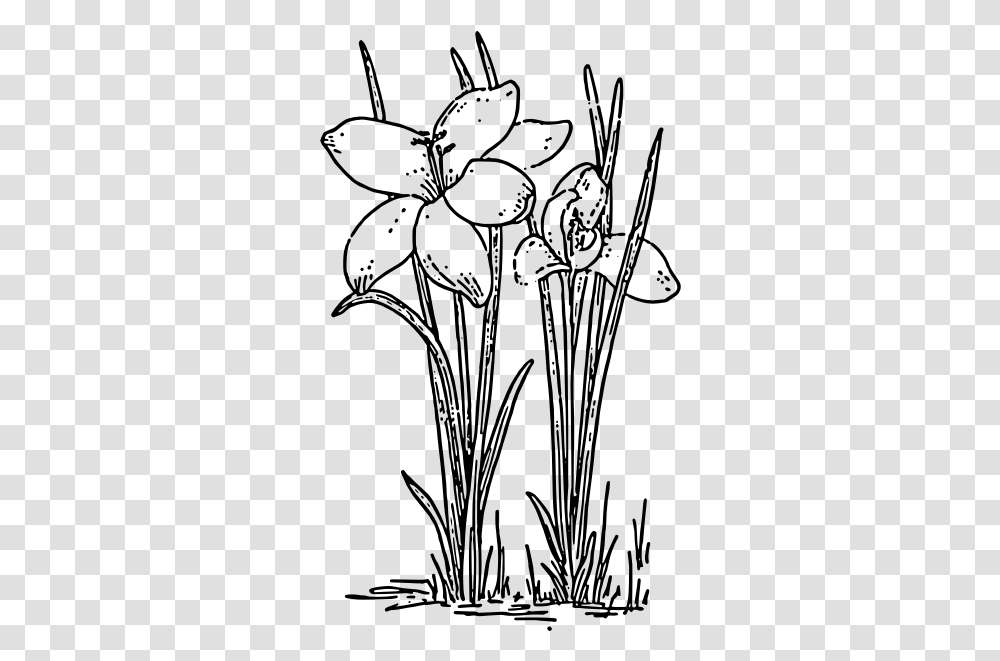 Line Artplantflora Flower Tree Clipart Black And White, Gray, World Of Warcraft Transparent Png