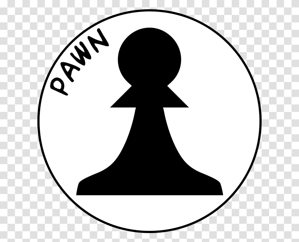 Line Artrecreationsilhouette Clipart Royalty Free Chess Symbol Pawn White, Stencil Transparent Png