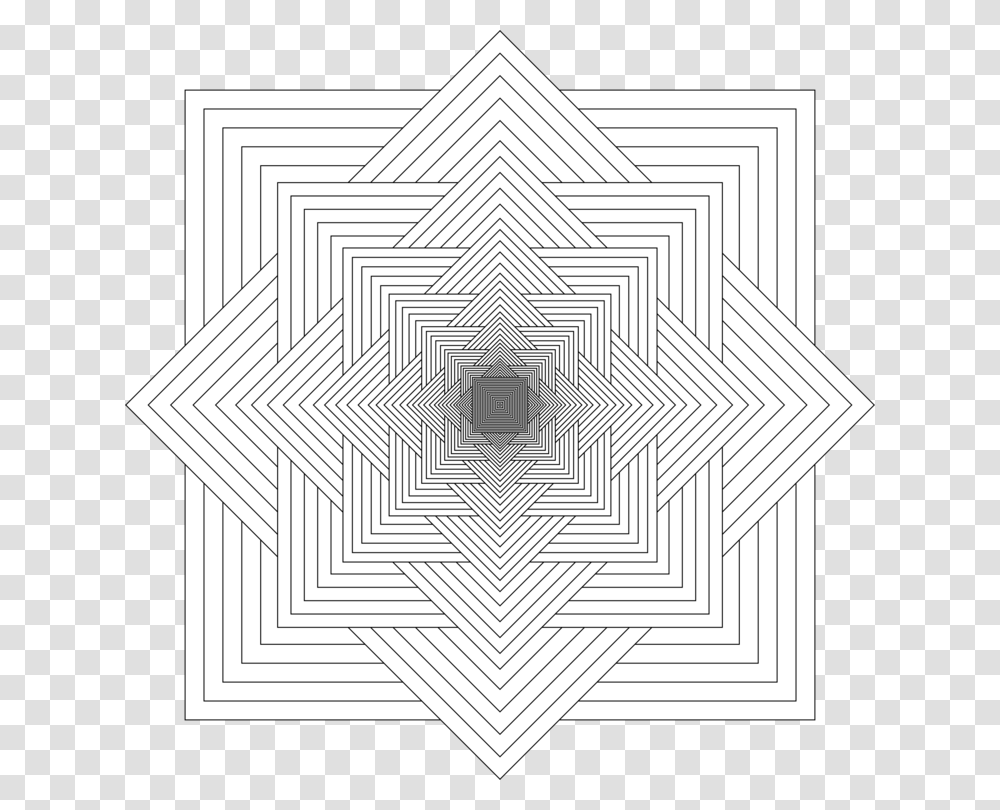 Line Artsquaresymmetry Mandalas Cuadradas Para Colorear, Rug, Star Symbol, Pattern Transparent Png