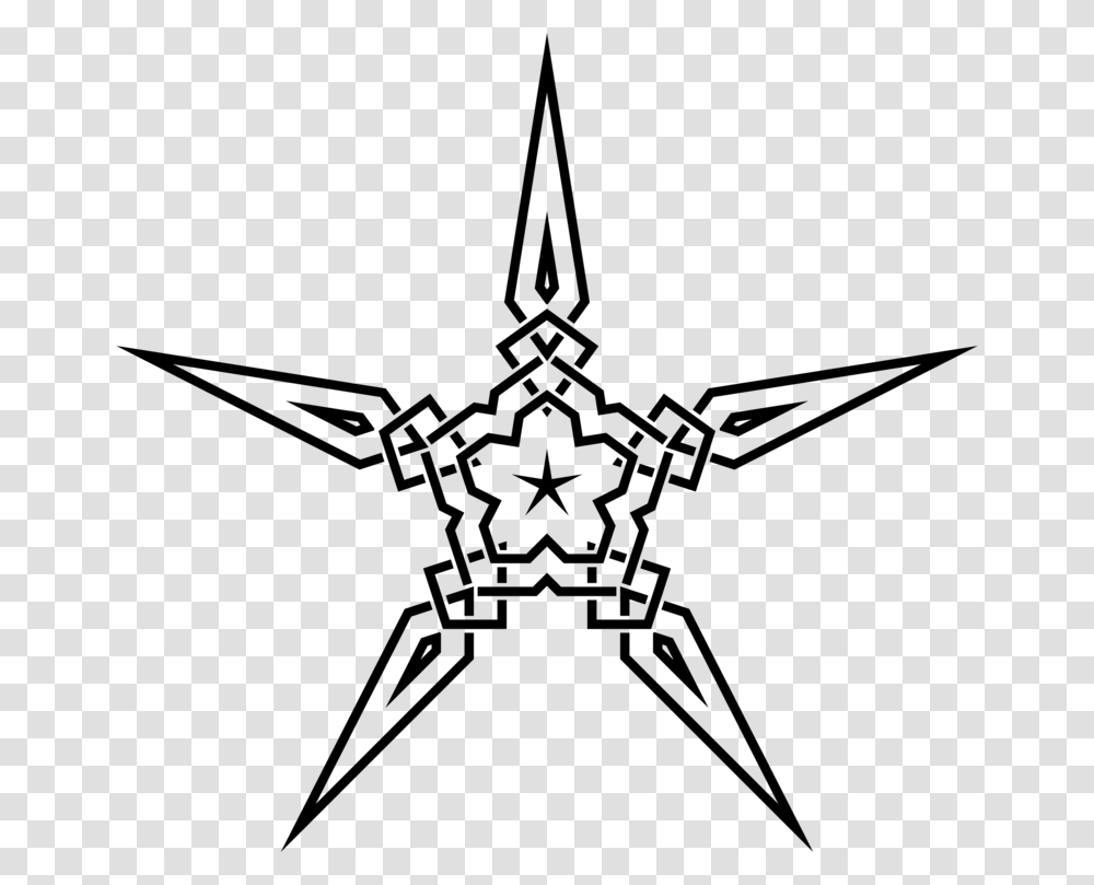 Line Artstarsymmetry Starfish Clipart, Gray, World Of Warcraft Transparent Png
