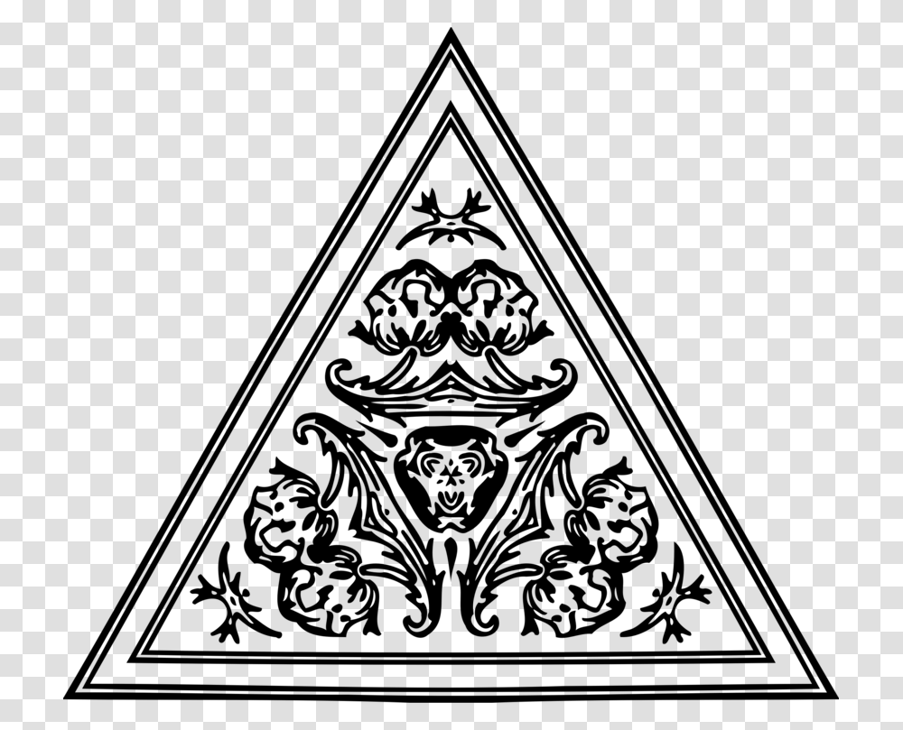 Line Arttrianglesymmetry All Seeing Eye, Gray, World Of Warcraft Transparent Png