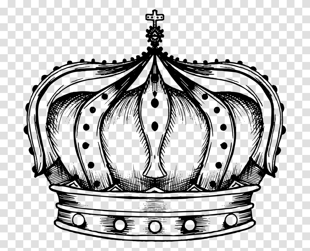 Line Artvisual Artsmonochrome Photography Black And White King Crown Clipart, Gray, World Of Warcraft Transparent Png