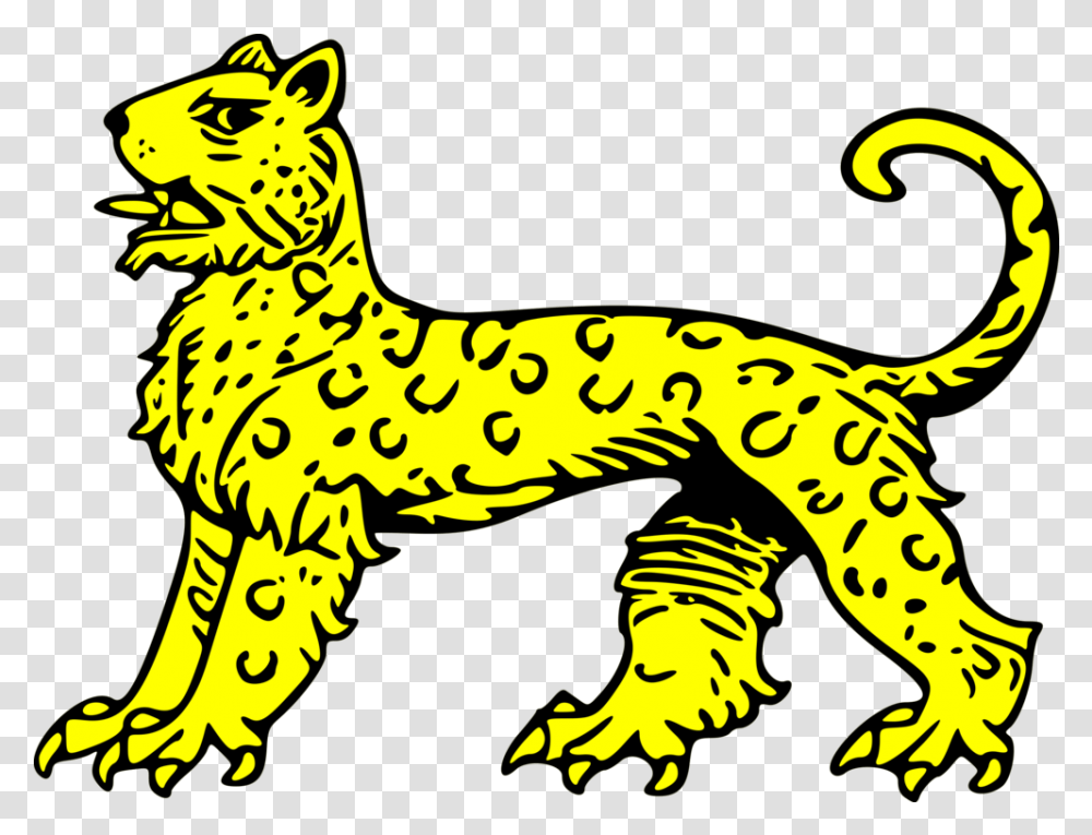 Line Artwildlifebig Cats Clipart Royalty Free Svg Leopard For Coat Of Arms, Animal, Mammal, Amphibian, Gecko Transparent Png