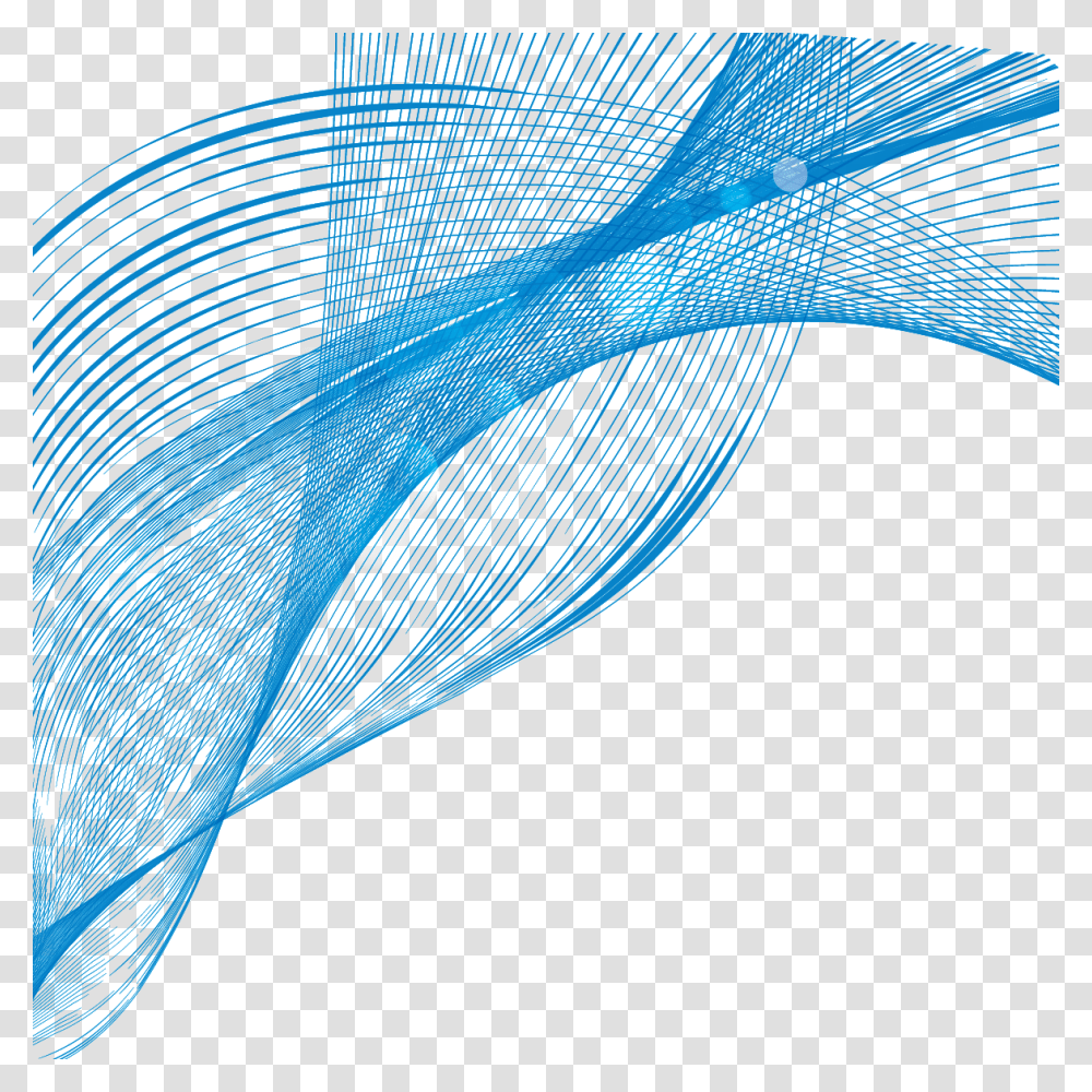 Line Blue Curve Shape Background Wavy Line, Electric Fan Transparent Png