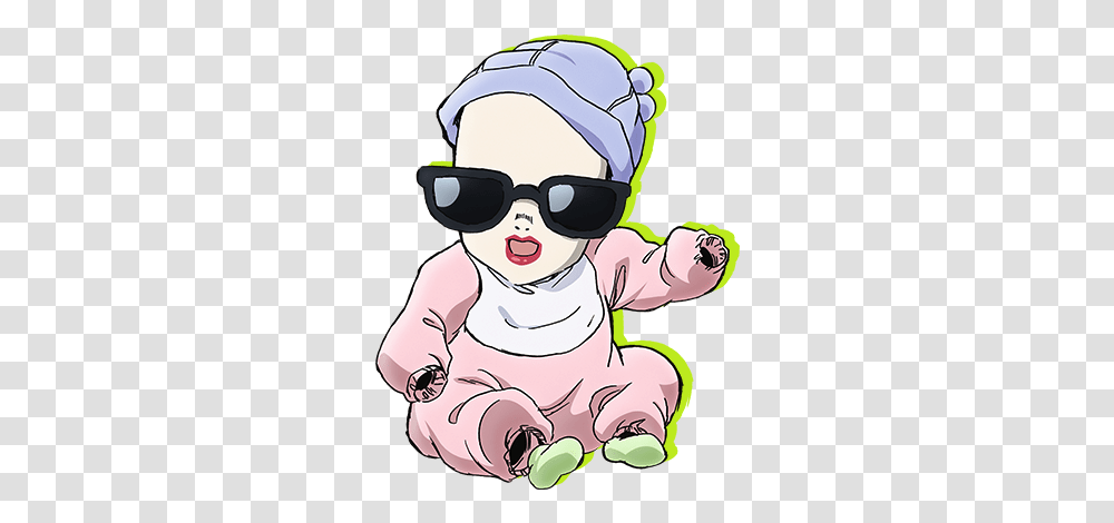 Line Charactersjojosbizarreadventurediamondisunbreakable Shizuka Joestar Part 4, Sunglasses, Accessories, Accessory, Person Transparent Png