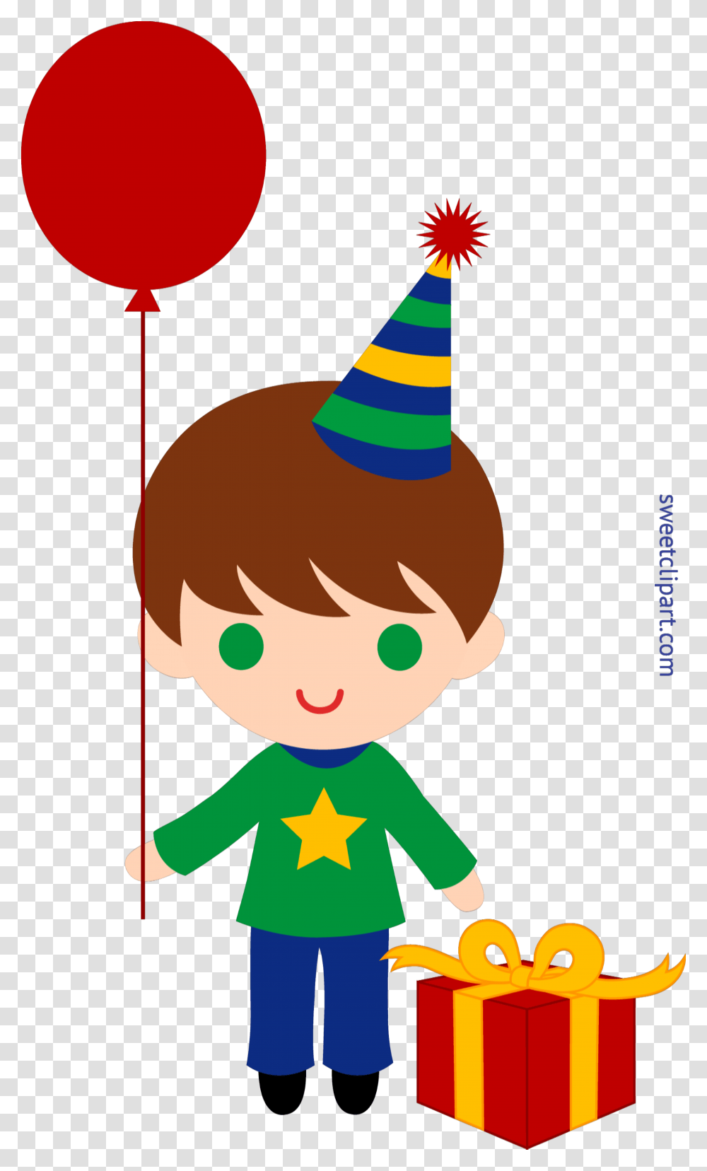 Line Clipart Clip Art Holidays Birthday Boy, Apparel, Party Hat, Elf Transparent Png