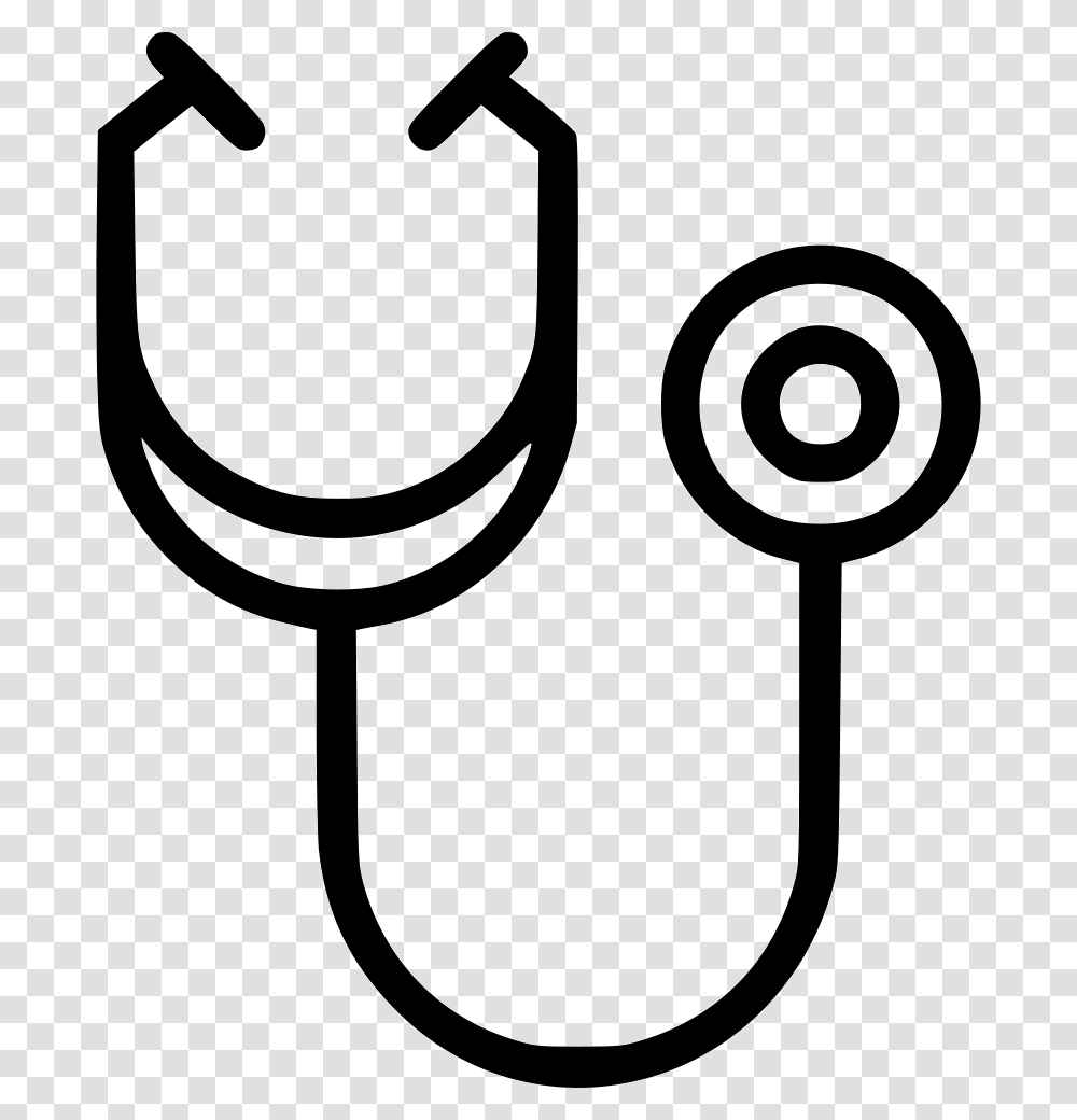 Line Clipart Health Care Stethoscope Physician, Lamp, Armor, Cutlery, Stencil Transparent Png
