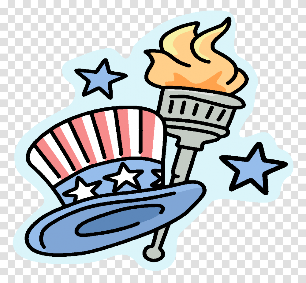 Line Clipart Uncle Sam United States Of America America, Light, Torch Transparent Png