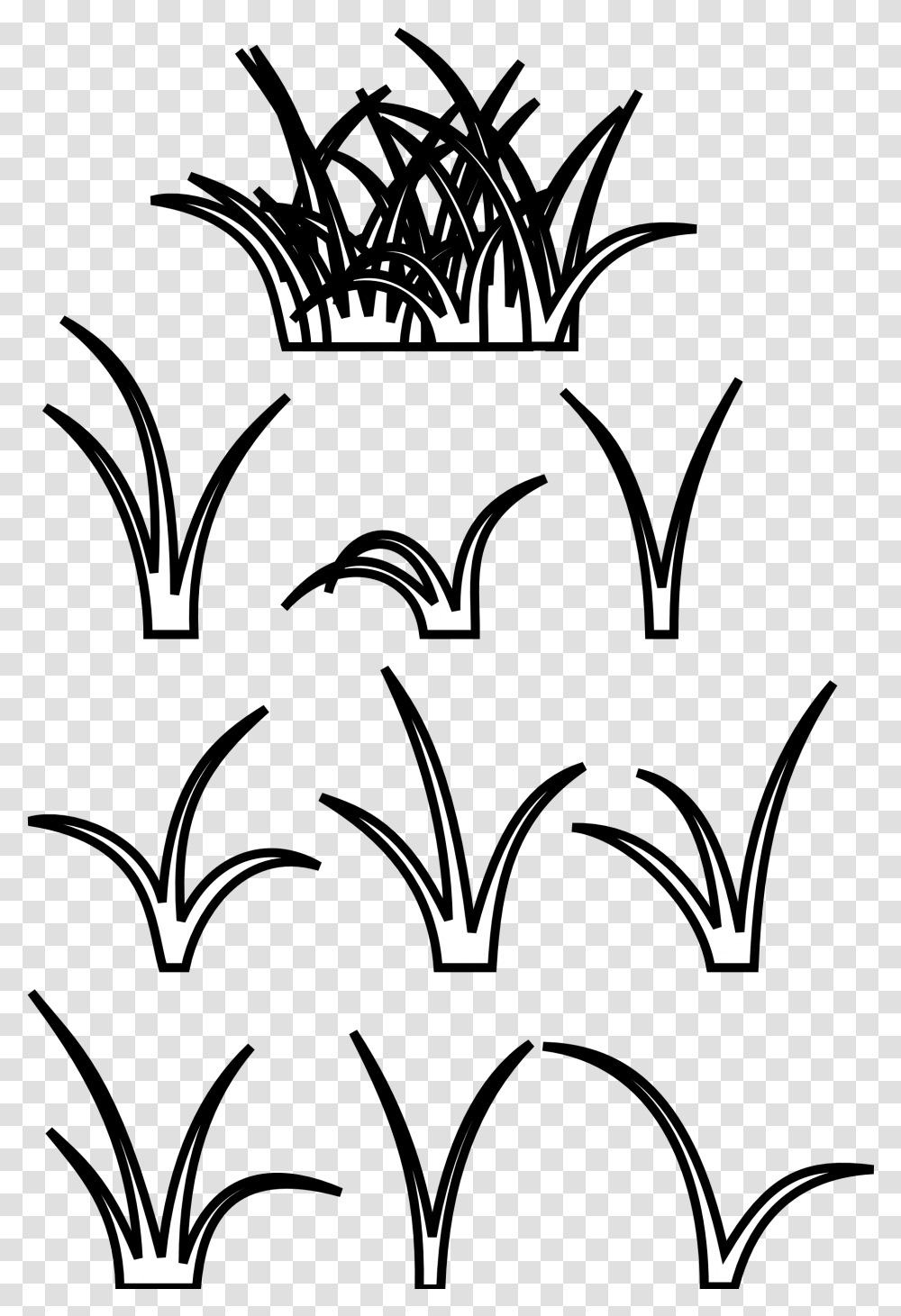 Line Drawing At Getdrawings Patches Of Grass Drawing, Stencil, Poster Transparent Png