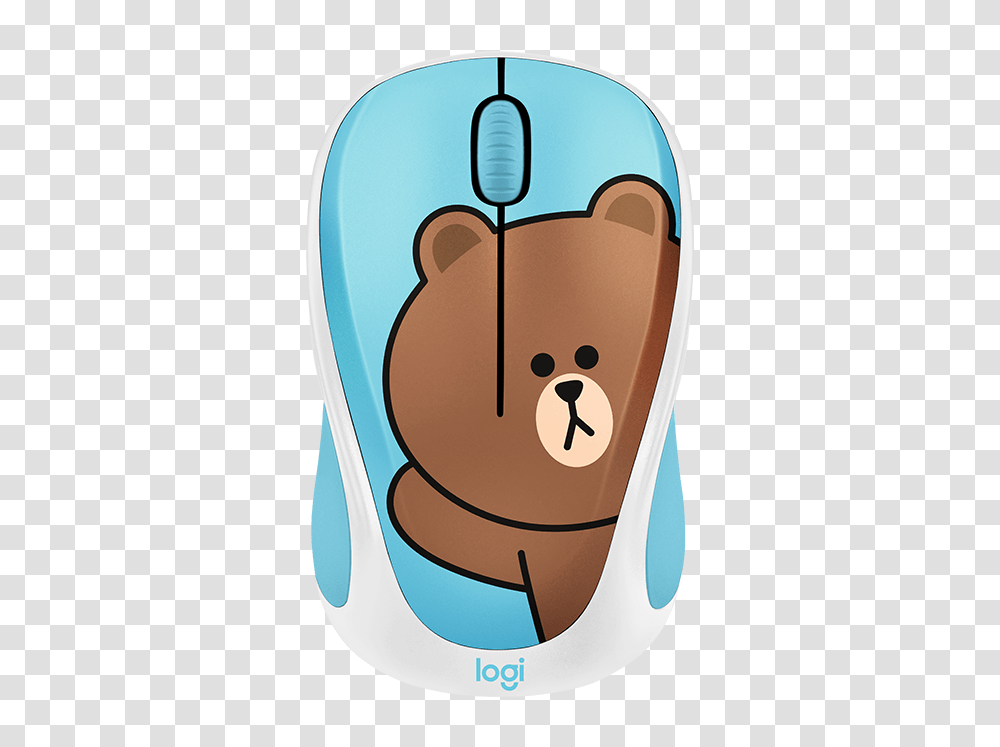 Line Friends Wireless Mice Image Challenger Line Mouse, Computer, Electronics, Hardware, Furniture Transparent Png