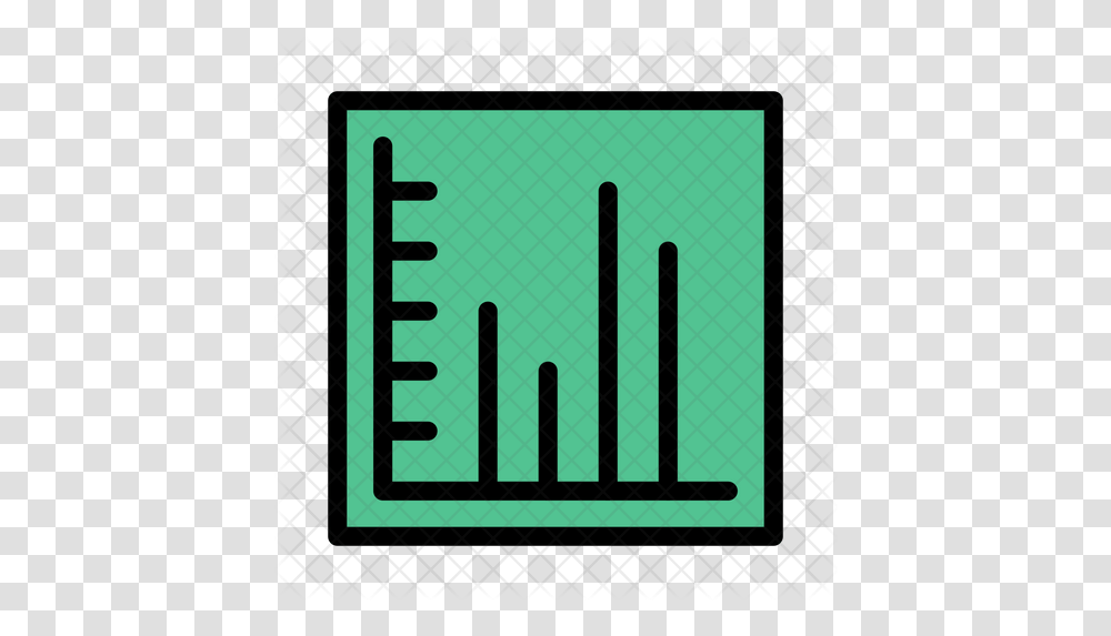 Line Graph Icon Of Colored Outline Vertical, Label, Text, Logo, Symbol Transparent Png