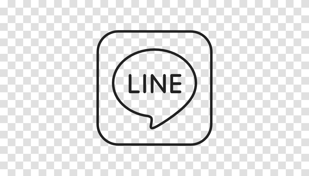 Line Icon Free Of Social Media Logos Ii Linear Black, Label, Plectrum Transparent Png