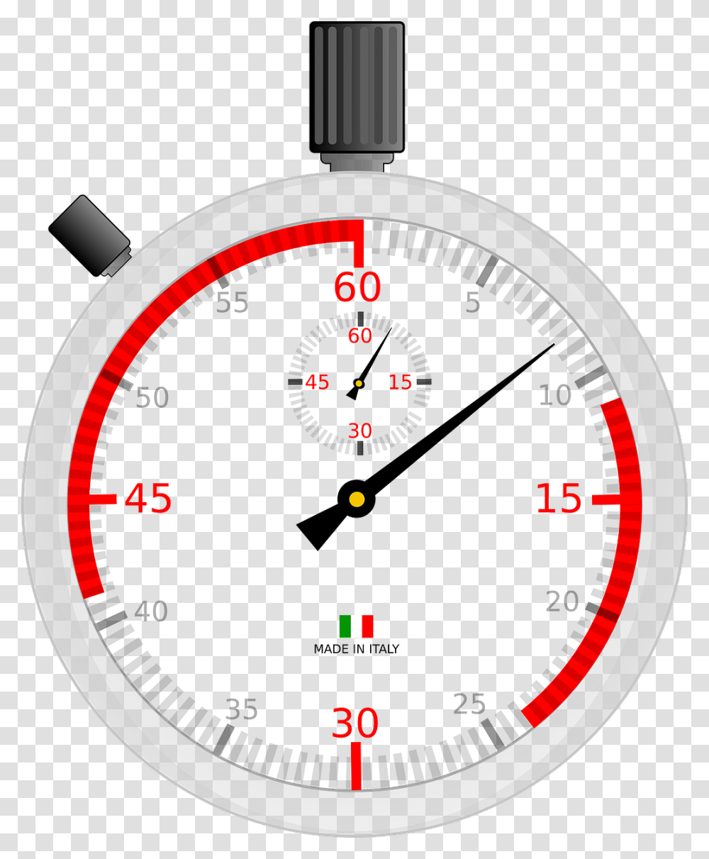 Line In Circle, Gauge, Stopwatch, Tachometer Transparent Png