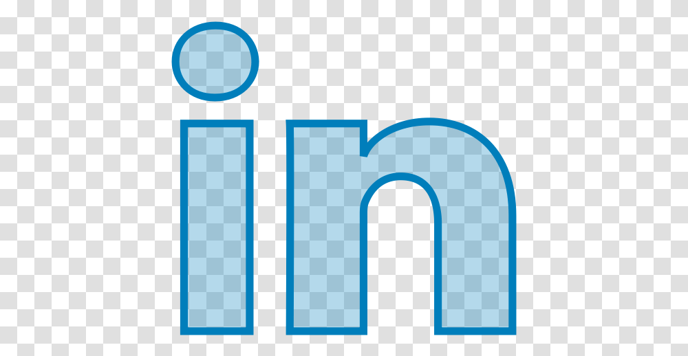 Line Linkedin Social Icon Clip Art, Text, Alphabet, Number, Symbol Transparent Png